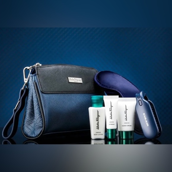 Salvatore Ferragamo x Eva Air Pouch Toiletry Bag - Picture 15 of 15